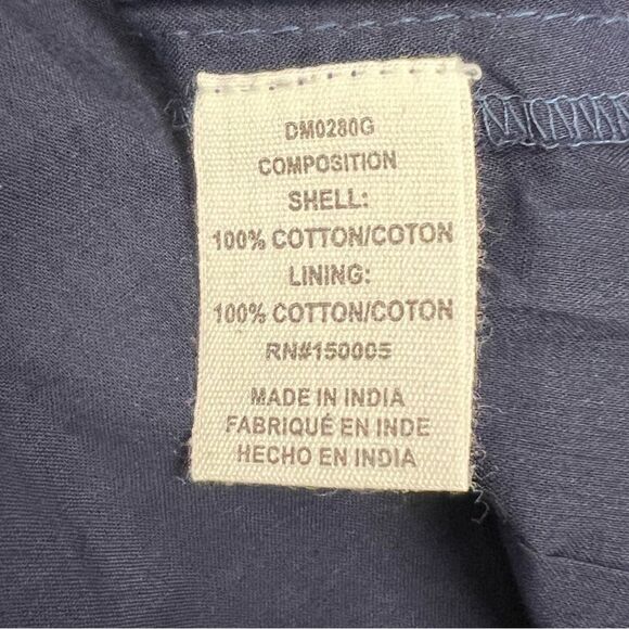 Maisie Riviera Smocked Bodice Midi Dress – Navy/Ivory Geo | Size Large - Picture 9 of 11